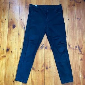 American Eagle, black denim jeans